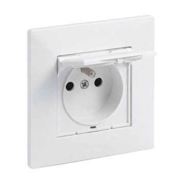 Legrand - Außensteckdose für den Hausgebrauch mit Rahmen NILOE STEP 250V IP44 weiß