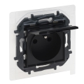 Legrand - Außensteckdose ohne Rahmen 250 V/16 A NILOE STEP IP44 schwarz