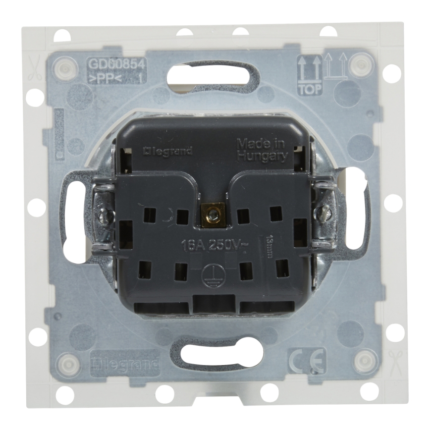 Legrand - Außensteckdose ohne Rahmen 250 V/16 A NILOE STEP IP44 weiß