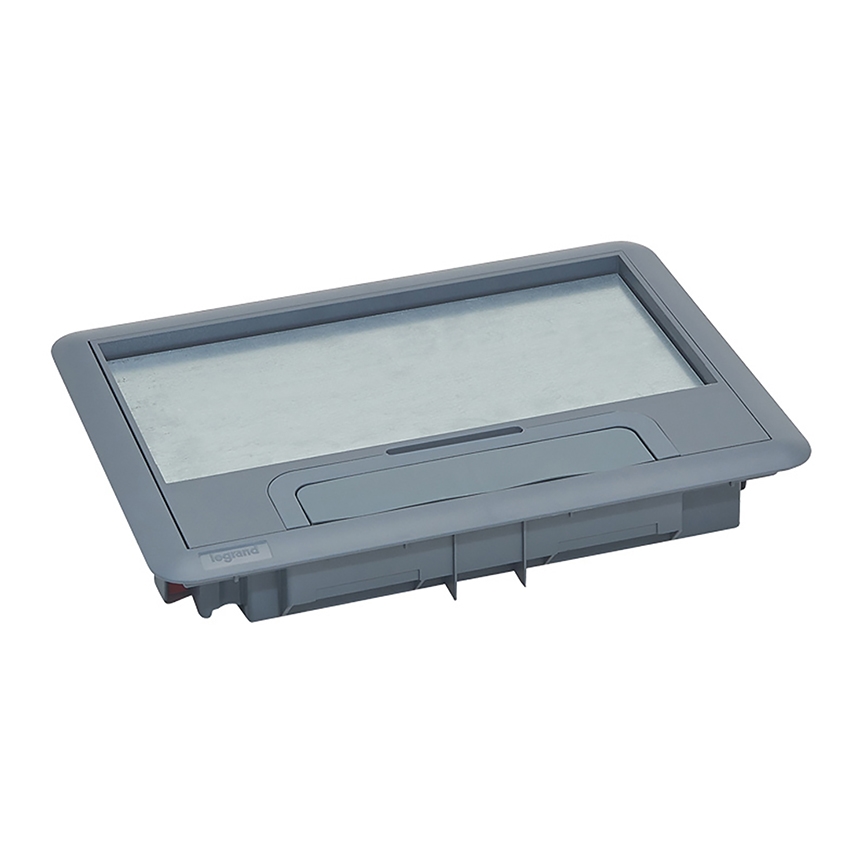 LEGRAND - Bodenbox für Doppelböden 12 Module (6 Geräte 45x45)