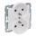 Legrand - Doppelsteckdose ohne Rahmen 250 V/16 A SUNO weiß