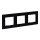 Legrand - Dreifach-Rahmen NILOE STEP schwarz