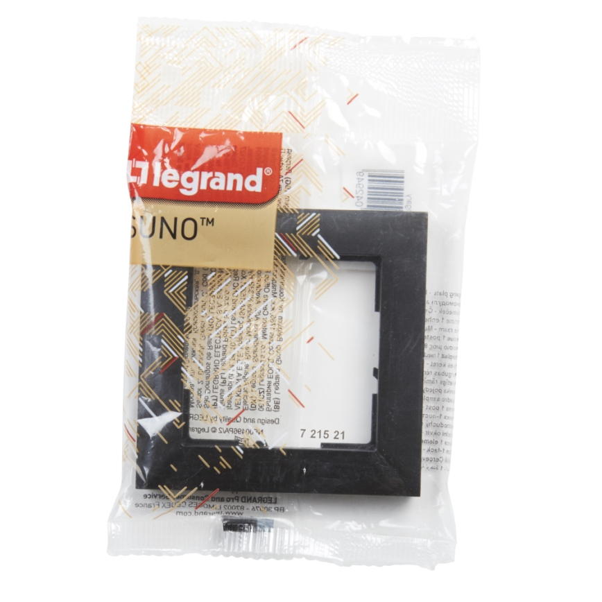 Legrand - Einfacher Rahmen SUNO schwarz