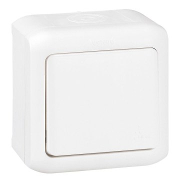 Legrand - Einpoliger Wandschalter Nr. 1 FORIX IP44 weiß
