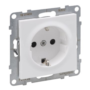 Legrand - Haushalts-Steckdose SCHUKO 250 V/16 A SUNO, weiß