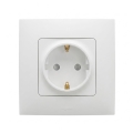 Legrand - Haushaltssteckdose SCHUKO mit Rahmen NILOE 250V weiß