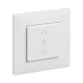 Legrand - Jalousienschalter mit Rahmen NILOE STEP weiß