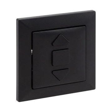 Legrand - Jalousienschalter mit Rahmen SUNO schwarz