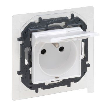 Legrand - Rahmenlose Außensteckdose 250V/16A NILOE STEP IP44 weiß