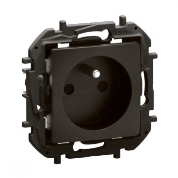 Legrand - Rahmenlose Haushaltssteckdose NILOE 250V schwarz
