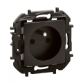 Legrand - Rahmenlose Haussteckdose 250V/16A NILOE schwarz