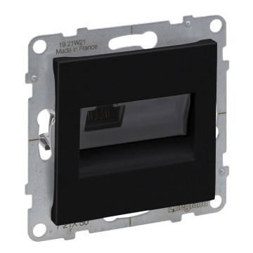 Legrand - Rahmenlose RJ45-Netzwerkdose SUNO schwarz
