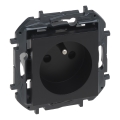 Legrand - Rahmenlose Steckdose NILOE STEP 250 V/16 A, schwarz