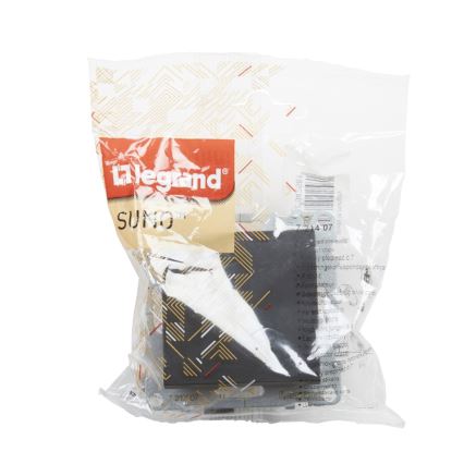Legrand - Rahmenloser Einfachschalter Nr. 1/0 SUNO, schwarz