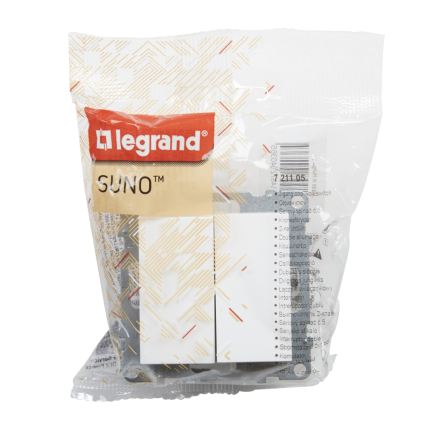Legrand - Rahmloser Doppelschalter Nr. 5 SUNO, weiß