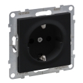 Legrand - SCHUKO-Steckdose, rahmenlos, SUNO, 250V, schwarz