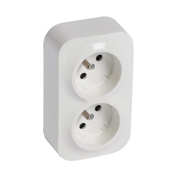 Legrand - Wand-Doppelsteckdose 250 V/16 A FORIX, weiß