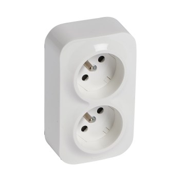 Legrand - Wand-Doppelsteckdose FORIX 250V, weiß