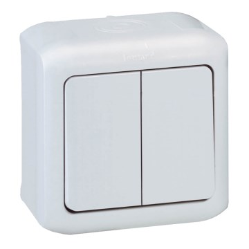 Legrand - Wandschalter Serie 5 FORIX IP44 weiß