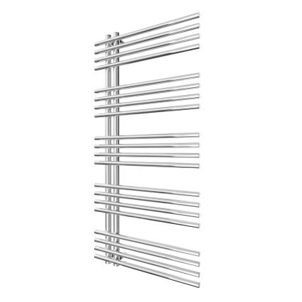 Leiter-Handtuchheizkörper INOX 368W/230V 109x53 cm Edelstahl/glänzendes Chrom