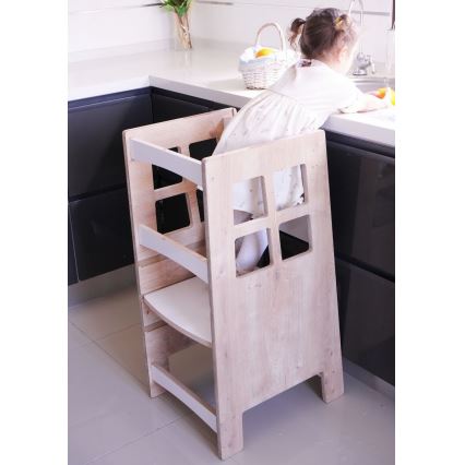 Lernturm KULE 90x50 cm braun/weiß