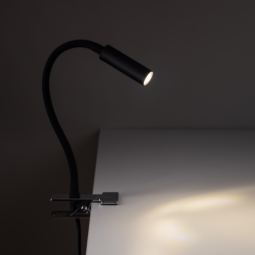 Leuchte mit Klemme LAGOS 1xG9/3W/230V 4000K schwarz