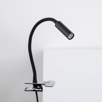 Leuchte mit Klemme LAGOS 1xG9/3W/230V 4000K schwarz