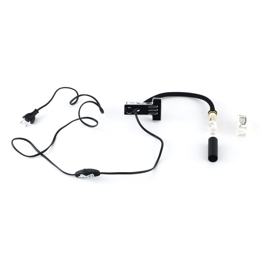 Leuchte mit Klemme LAGOS 1xG9/3W/230V 4000K schwarz