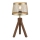 Leuchten Direkt 11423-60 - Tischlampe FREDERIK 1xE27/60W/230V Mangobaum