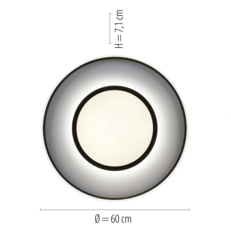 Leuchten Direkt 11627-18 - LED RGB Dimmbare Leuchte ARENDA LED/31W/230V +  FB | Deckenlampen
