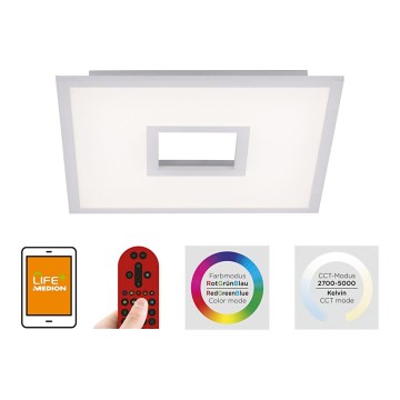 Leuchten Direkt 11645-16 - LED RGB dimmbare Deckenleuchte RECESS LED/22,5W/230V + LED/5W + Fernbedienung