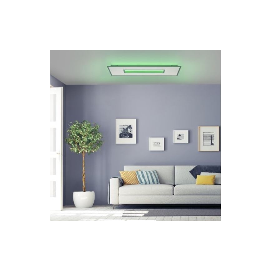 Leuchten Direkt 11646-16 - LED RGB dimmbare Deckenleuchte RECESS LED/41W/230V + LED/7,5W + Fernbedienung