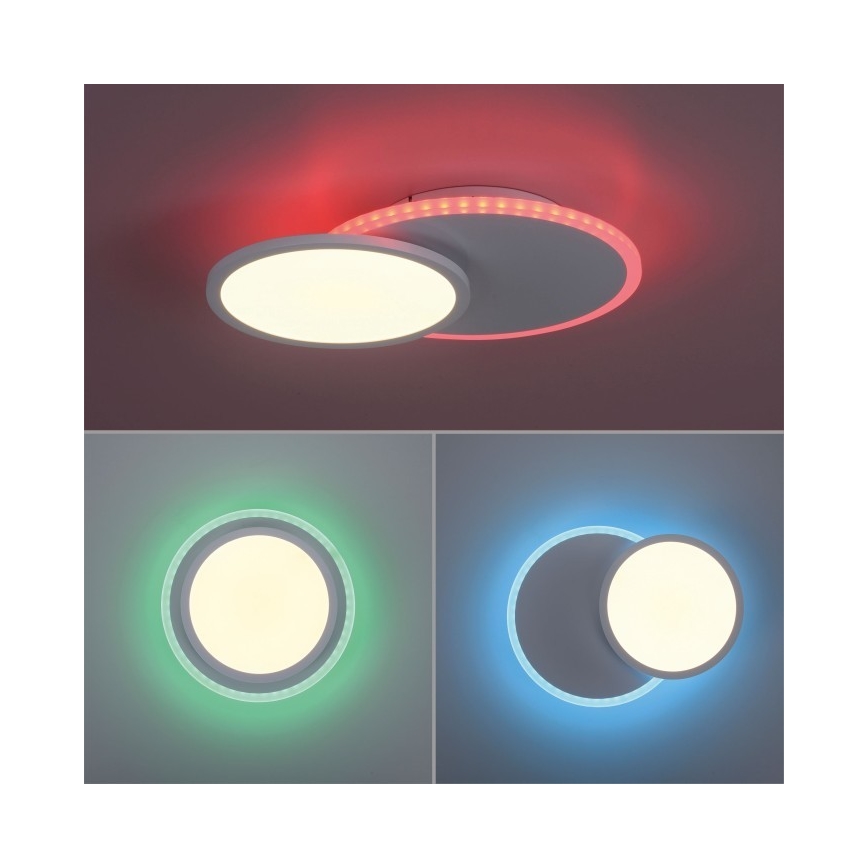Leuchten Direkt 11662-16 - Dimmbare LED-RGB-Deckenleuchte ARENDA LED/21W/230V + Fernbedienung