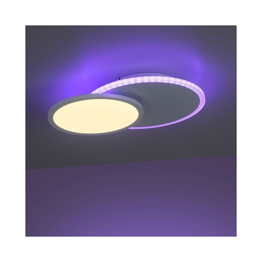 Leuchten Direkt 11662-16 - Dimmbare LED-RGB-Deckenleuchte ARENDA LED/21W/230V + Fernbedienung