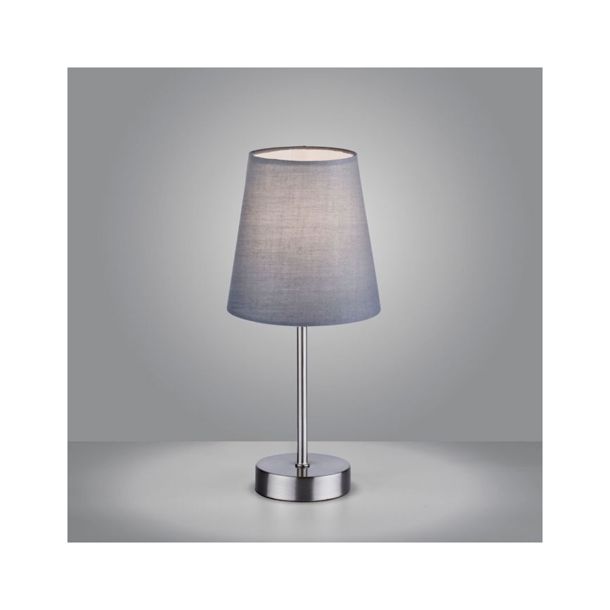 Leuchten Direkt 11680-15 - Tischlampe HEINRICH 1xE14/40W/230V grau
