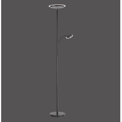 Leuchten Direkt 11709-18 – Dimmbare LED-Stehlampe HANS LED/22W/230V + LED/4W