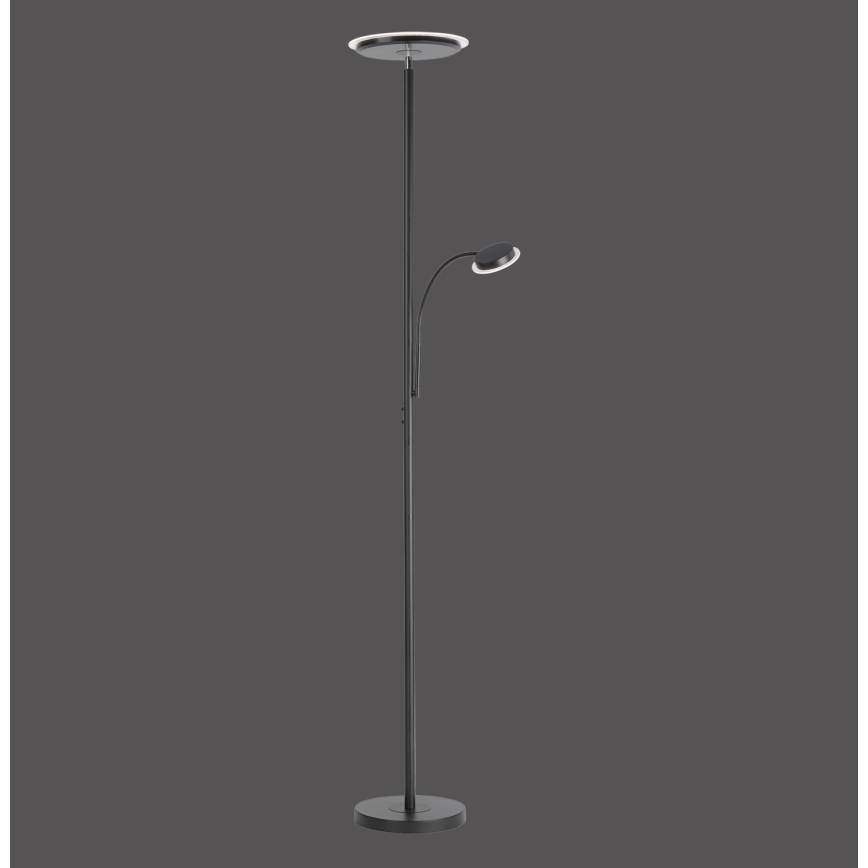 Leuchten Direkt 11709-18 – Dimmbare LED-Stehlampe HANS LED/22W/230V + LED/4W