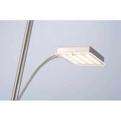 Leuchten Direkt 11710-55 - LED Dimmbare Stehlampe HANS LED/22W/230V + LED/4W