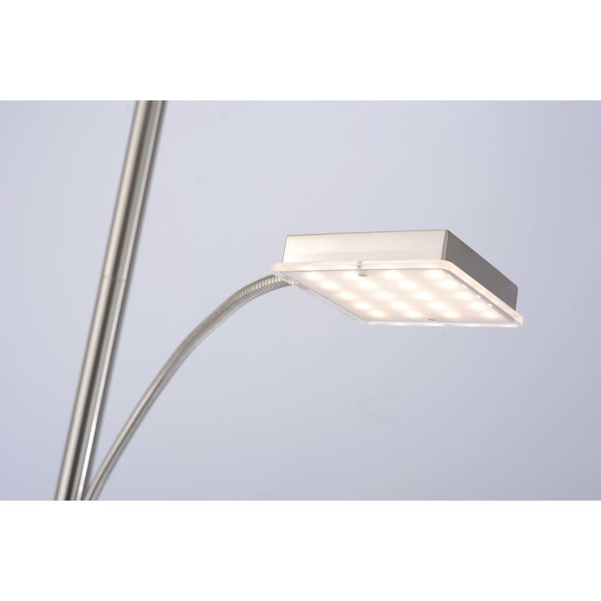 Leuchten Direkt 11710-55 - LED Dimmbare Stehlampe HANS LED/22W/230V + LED/4W