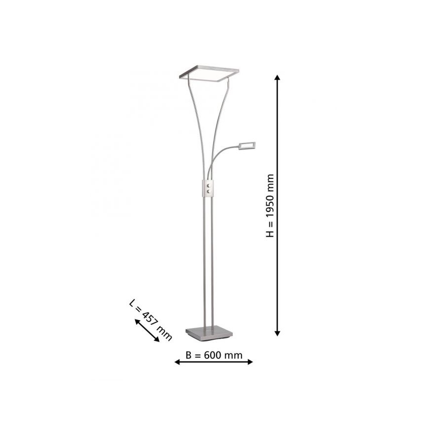 Leuchten Direkt 11722-55 - dimmbare LED-Lampe MARIAN LED/33,5W/230V + LED/3,6W