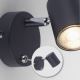 Leuchten Direkt 11941-13 - LED Wand-Spotlight TARIK 1xGU10/5W/230V schwarz