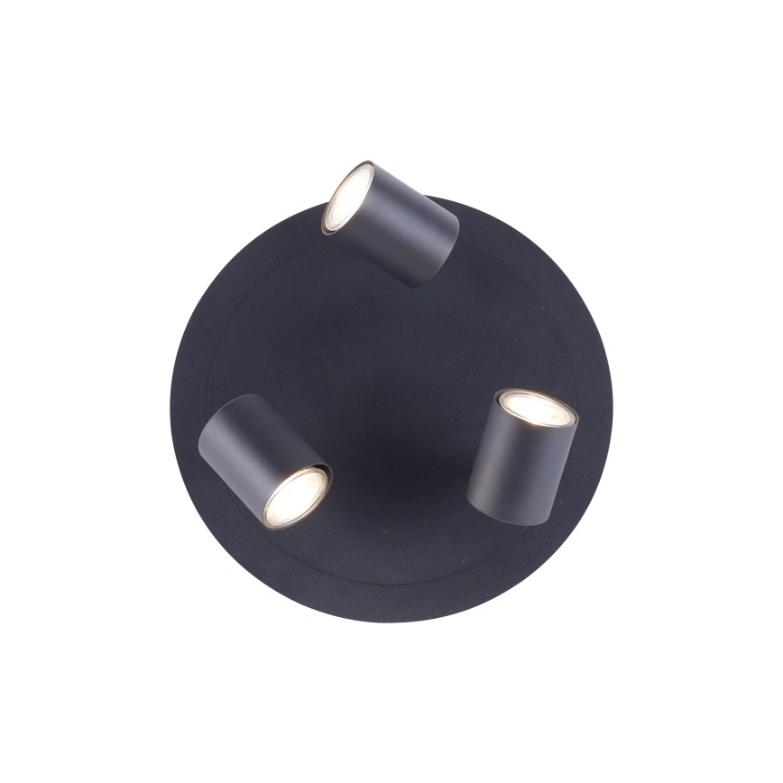 Leuchten Direkt 11943-13 - LED Strahler TARIK 3xGU10/5W/230V Anthrazit