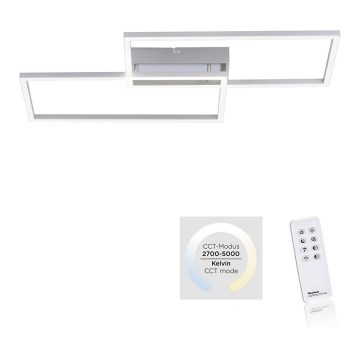 Leuchten Direkt 14140-55 - LED Dimmbare Deckenleuchte IVEN 2xLED/13,5W/230V + Fernbedienung