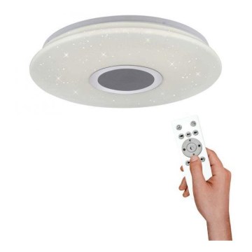 Leuchten Direkt 14287-16 - LED Dimmbare Deckenleuchte mit Lautsprecher PELVO LED/22W/230V + Fernbedienung