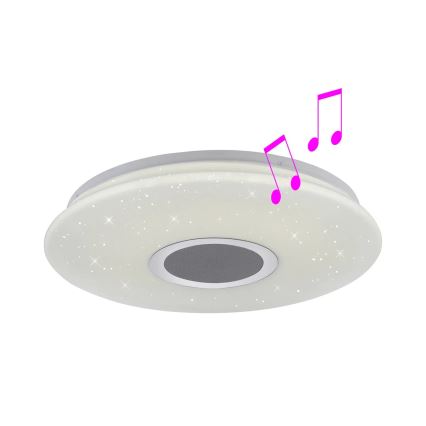 Leuchten Direkt 14287-16 - LED Dimmbare Deckenleuchte mit Lautsprecher PELVO LED/22W/230V + Fernbedienung