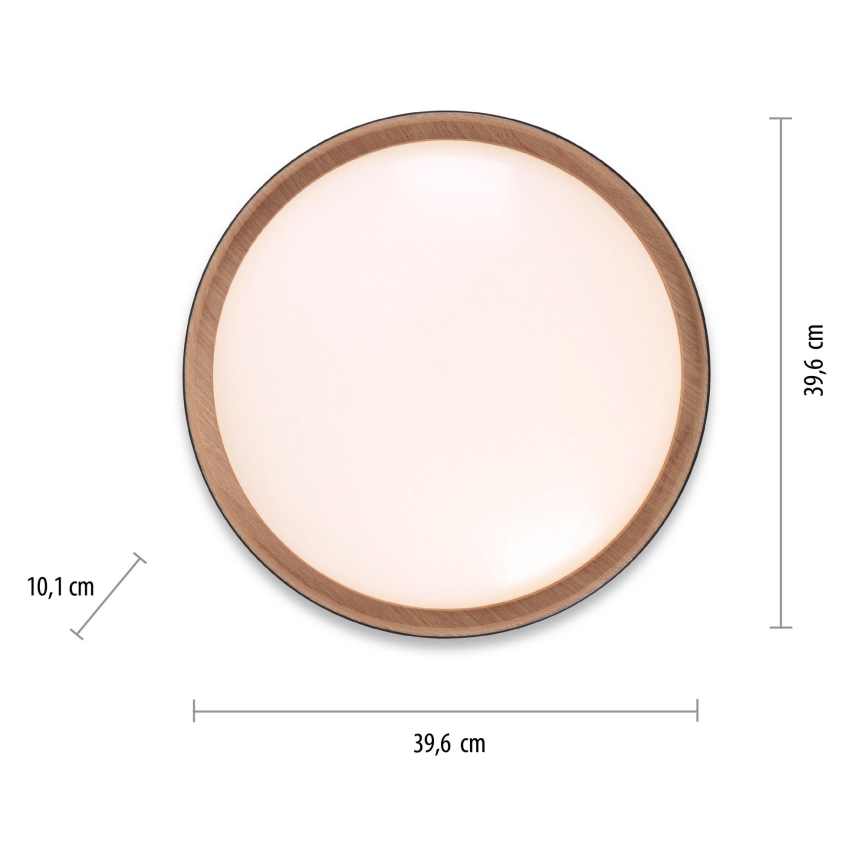 Leuchten Direkt – 1434718 EMILIA 28,8W/230V schwarz LED-Deckenleuchte Dimmbare