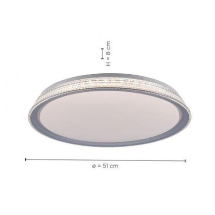 Leuchten Direkt 14359-21 - LED Dimmbare Deckenleuchte KARI LED/36W/230V