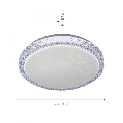 Leuchten Direkt 14370-00 - LED dimmbare Deckenleuchte FRIDA LED/12W/230V