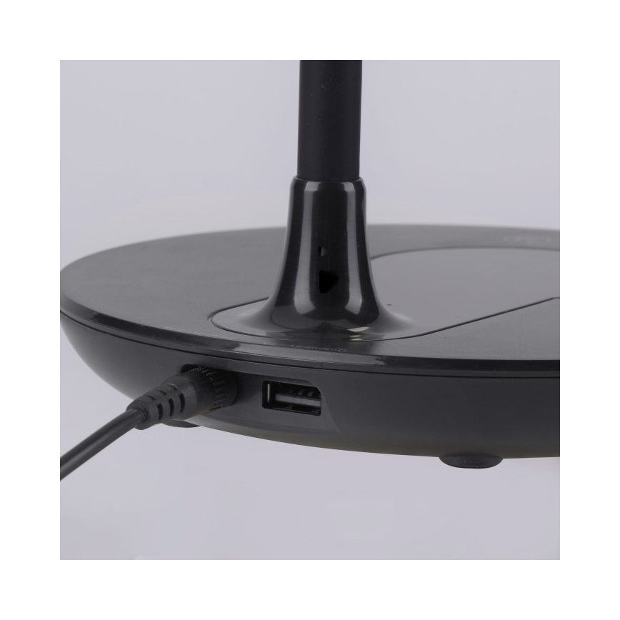 Leuchten Direkt 14416-18 - LED dimmbare Touch-Tischleuchte mit kabelloser Aufladung ASTRID LED/5W/230V 3000/4000/5500K + USB