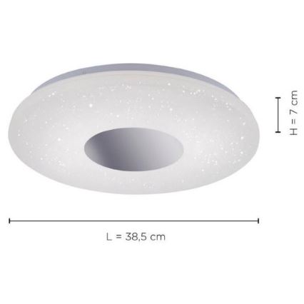 Leuchten Direkt 14422-17 - LED-Badezimmer-Deckenleuchte mit Sensor LAVINIA LED/18W/230V IP44